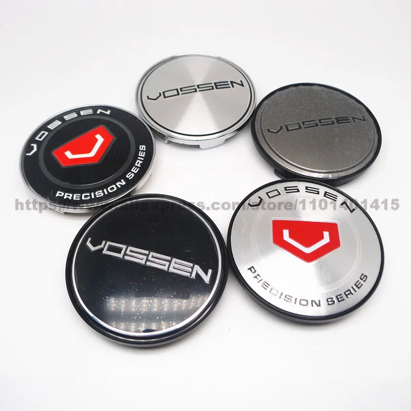 4Pcs 68Mm 63Mm Vossen Wheel Center Cap Hub Cerchi Per Auto Coprimozzi Protettivi Copertura In Plastica Antipolvere