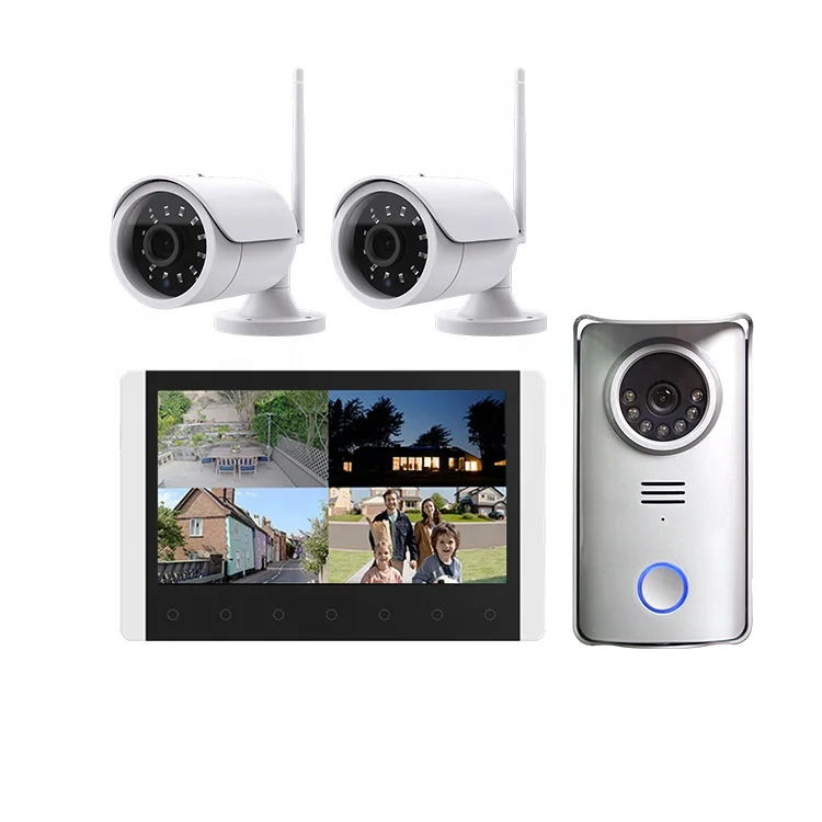 Dropshipping 2.4G Wireless 7 Pollici Video Smart Home Videocitofono Video Portero Campanello Citofono Villa Videocitofono
