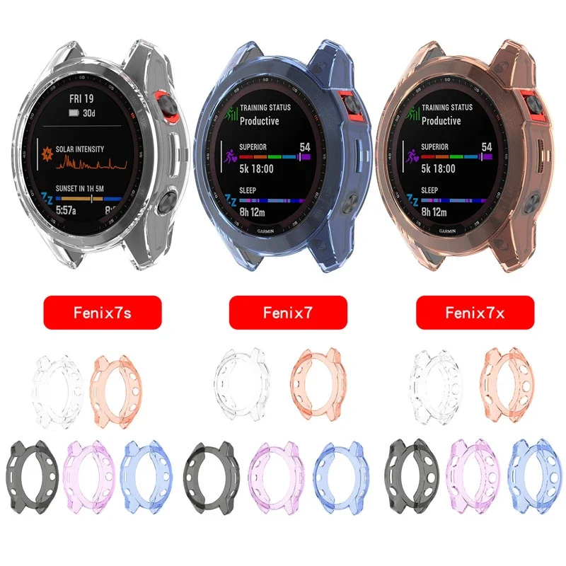 Custodia Protettiva In Tpu Per Garmin Fenix 7 7X 7S Smart Watch Custodia Protettiva In Silicone Morbido Per Garmin Fenix 7X 7S
