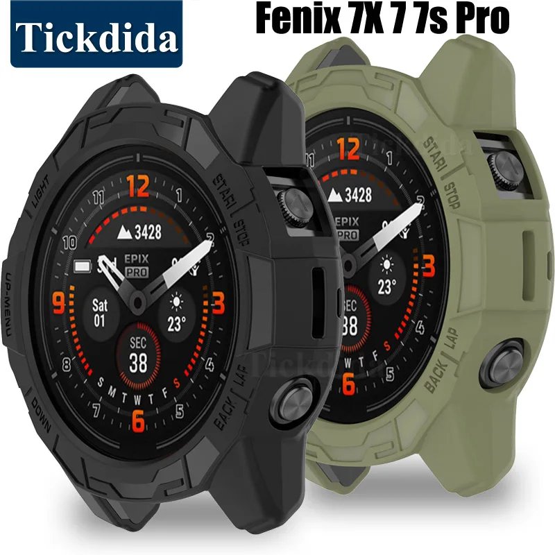 Custodia In Tpu Per Garmin Fenix 7X Pro Fenix 7 S Pro Tactix 7 Custodia Morbida In Silicone Per Garmin Fenix 7 Cover Protettiva Accessori Shell