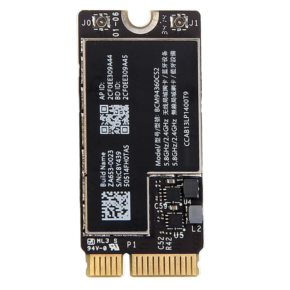 Scheda Wifi Wireless Muslimex Bluetooth 4.0 802.11Ac Hackintosh Macos Per Air 11 Pollici A1465 13 Pollici A1466 2013 Md711Ll
