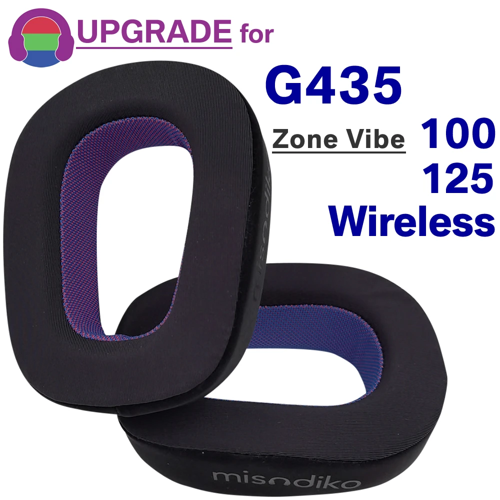 Sostituzione Dei Cuscinetti Auricolari Aggiornati Misodiko Per Logitech G435, Zone Vibe 100/125/Cuffie Wireless