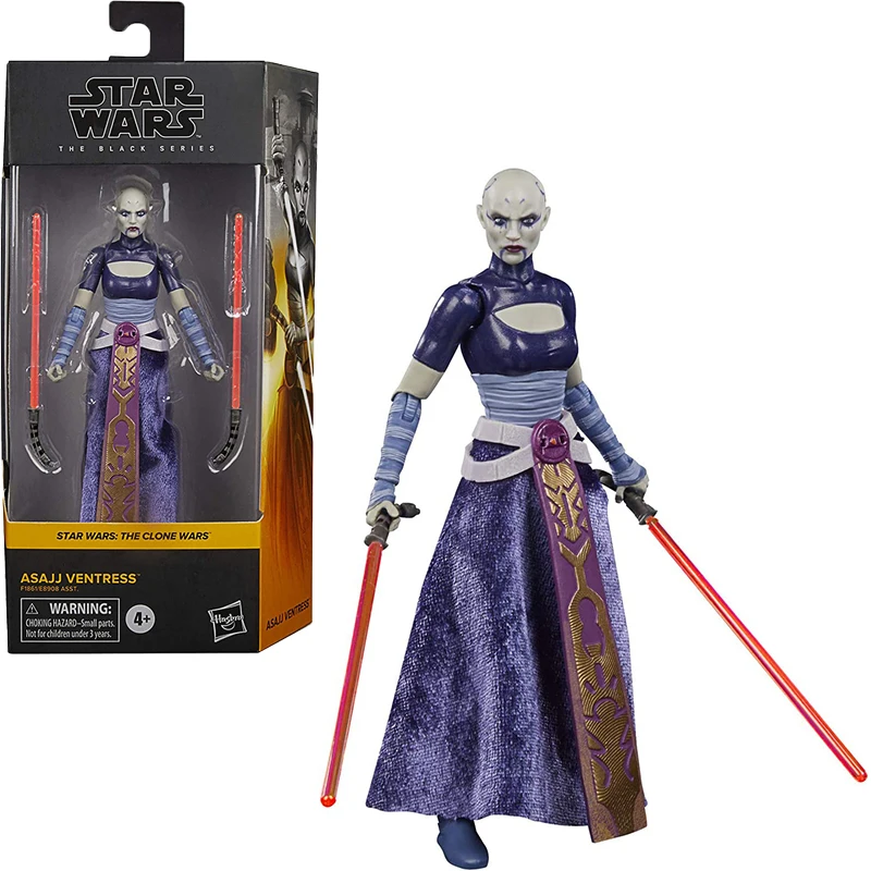 Star Wars The Black Series Asajj Ventress Toy 6 Pollici Scale Star Wars: The Clone Wars Action Figure Da Collezione Giocattoli Per Bambini