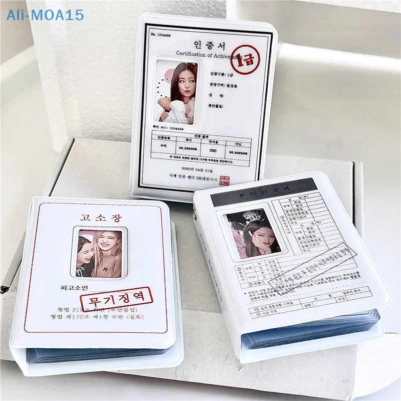 40 Tasche Album Coreano Ins White Kpop Photocard Holder Collection Book 3 Pollici Creative Storage Album Photocard Binder
