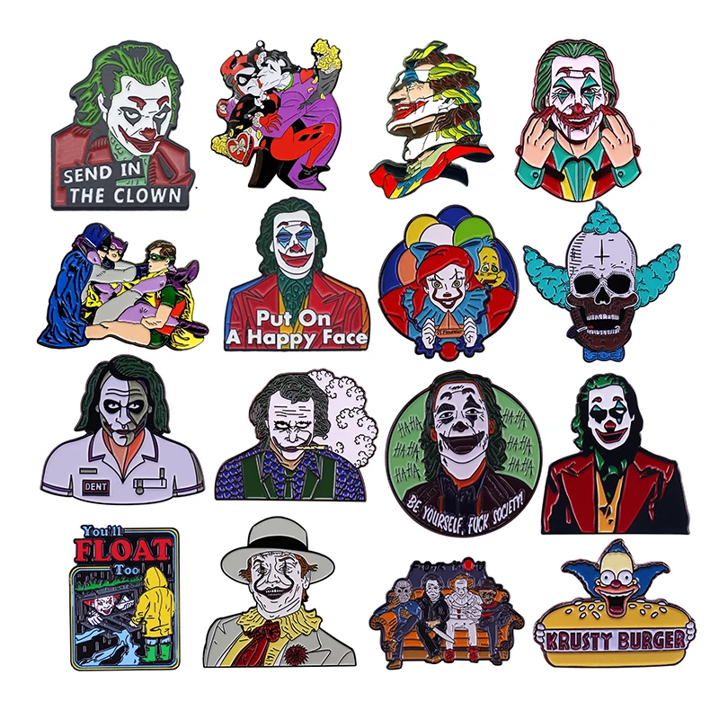 Jason Myers The Clown Freddy Mashup Spilla Horror Movie Killer Badge Accessori Moda Ispirati Ad Halloween Pin Gifts
