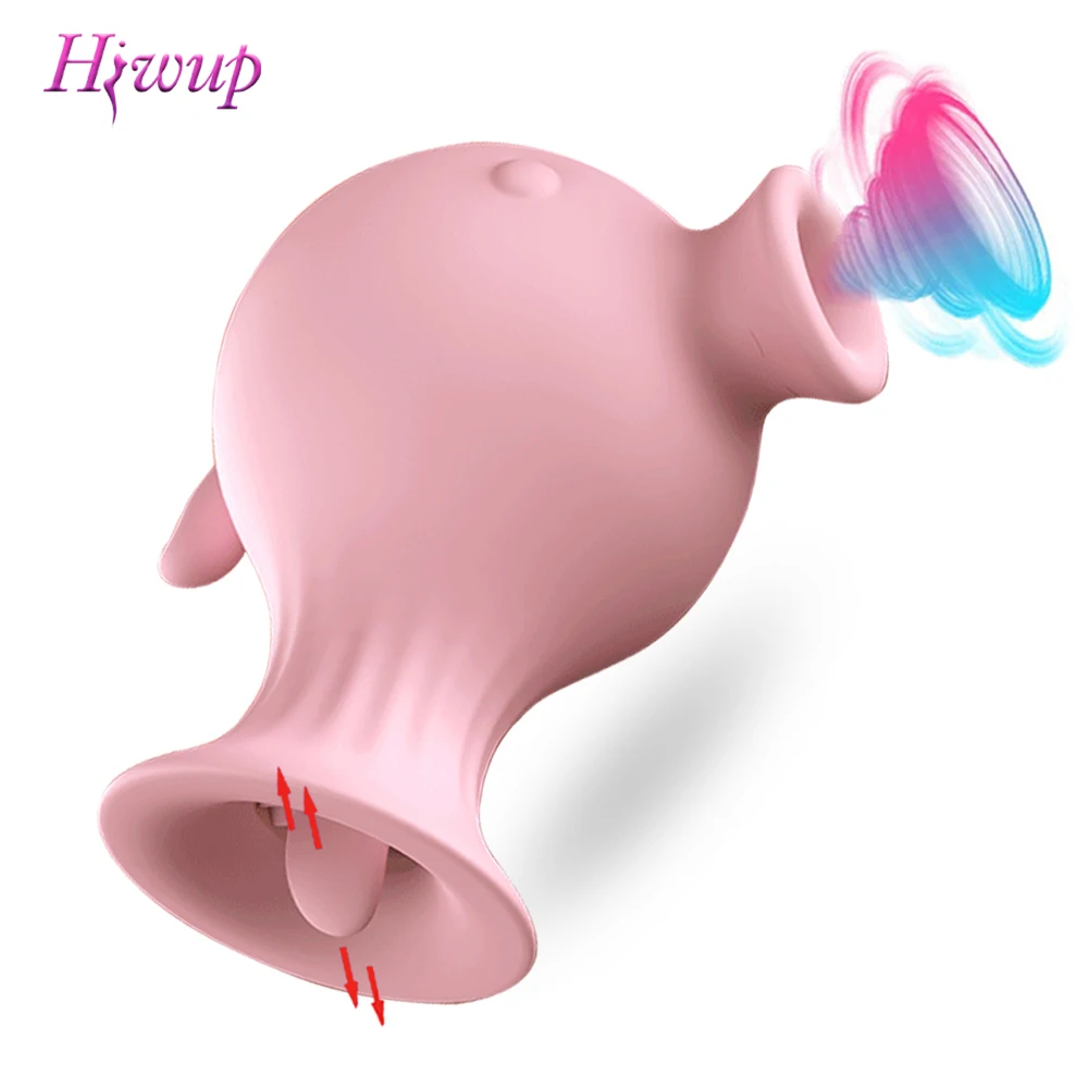 Vibratore Ventosa Per Capezzoli Clitoride Per Donne Femmina Succhiare Stimolatore Del Clitoride Lingua Giocattoli Vibranti Del Sesso Per Coppia Mastur