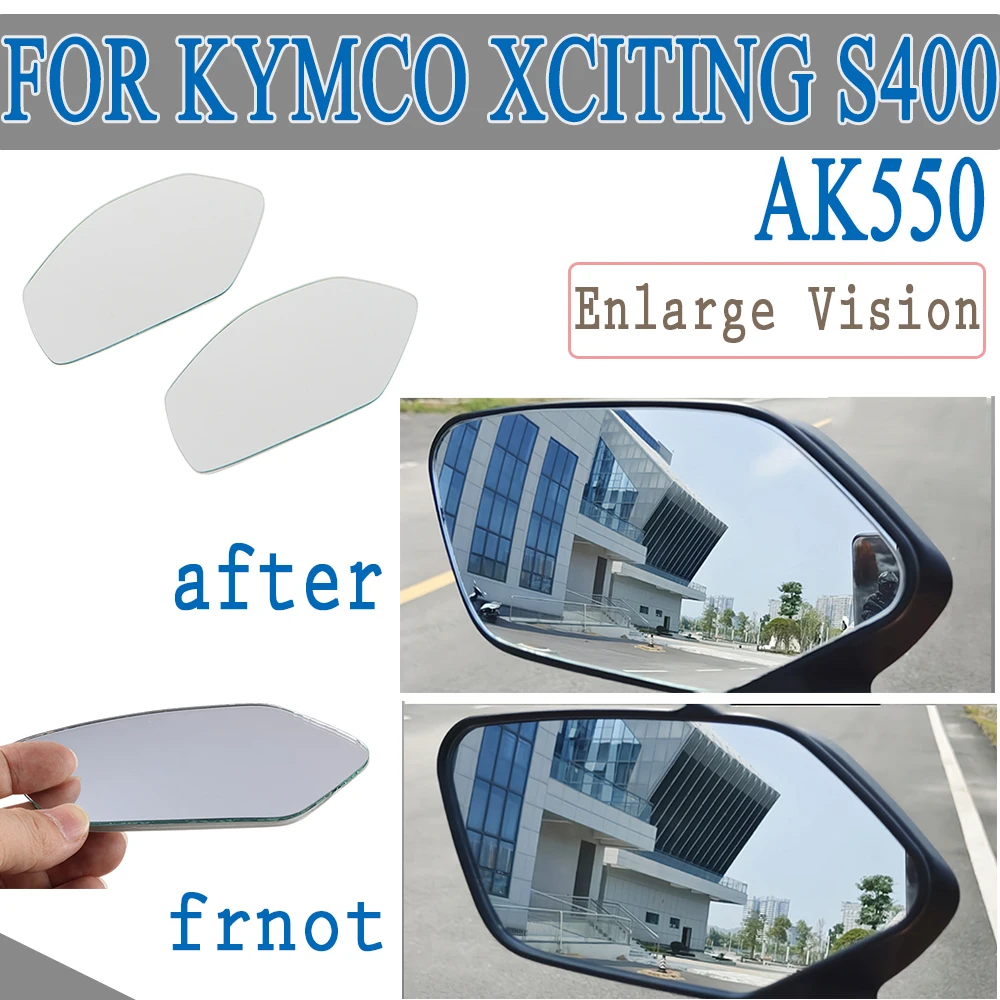 Per Kymco Xciting S400 S 400 400 S Ak 500 Specchietti Retrovisori Per Moto Grandangolare Aumenta La Vista Vista Vista Posteriore Lente Per Specchietto
