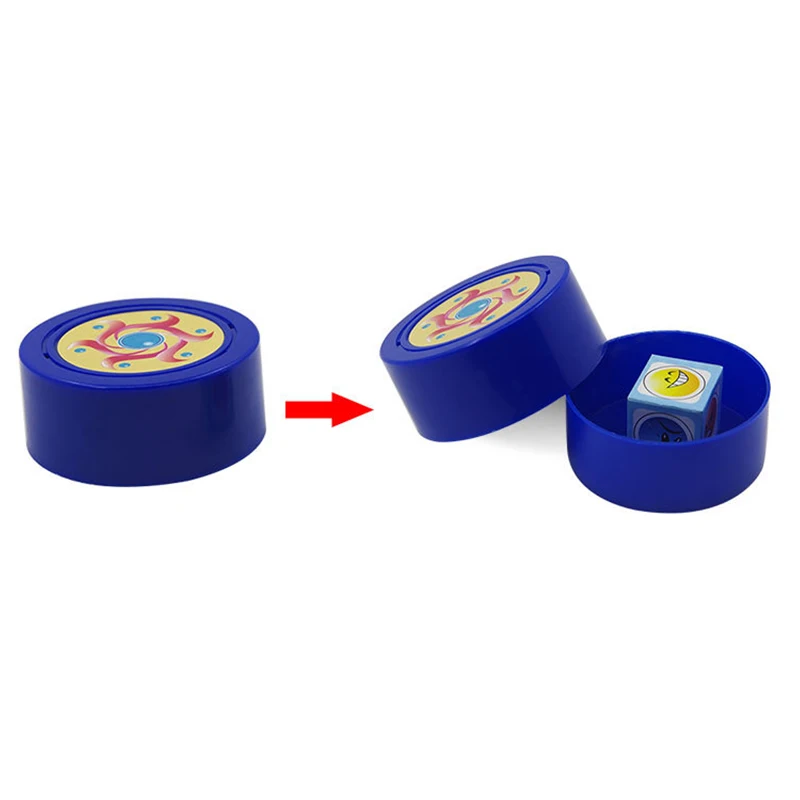 Magic Pression Dice Magic Trick See Thru The Box Emotional Dice Emotions Dadi Close Up Magic Trick Teleathness Face Magic