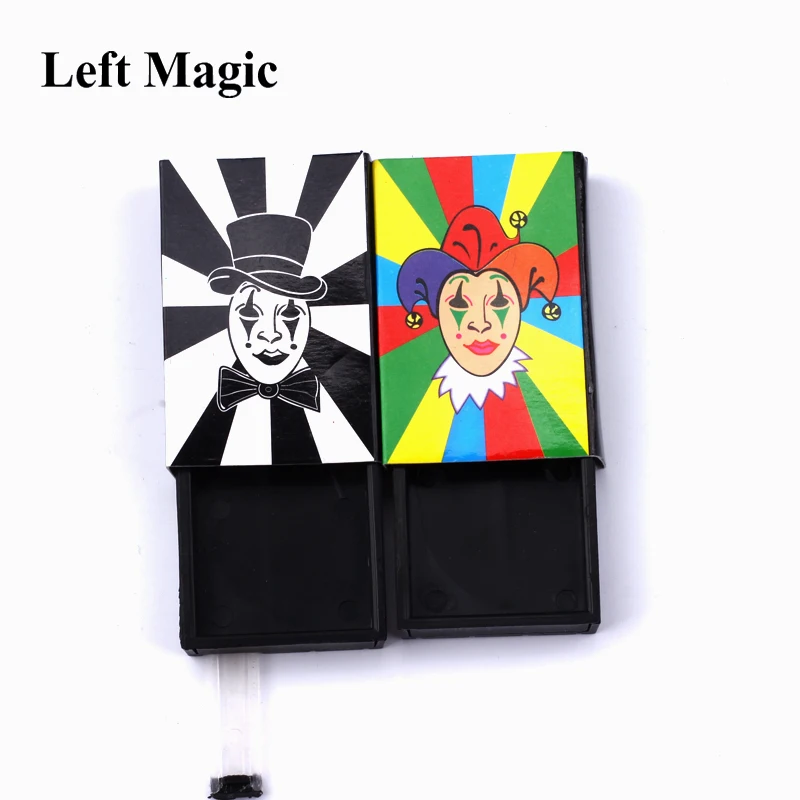 1Pcs Clown Synchro Box Trucchi Magici Clown Scatola Di Fiammiferi Magia Puntelli Magici Close Up Street Magic Accessori Illusion E3101