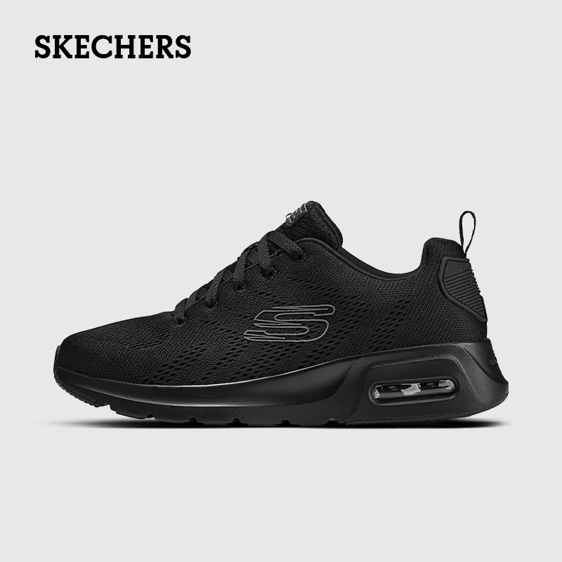 Scarpe Skechers Per Uomo "Skech-Air Court" Tutte Le Scarpe Sportive Nere, Scarpe Da Ginnastica Da Uomo Morbide E Comode