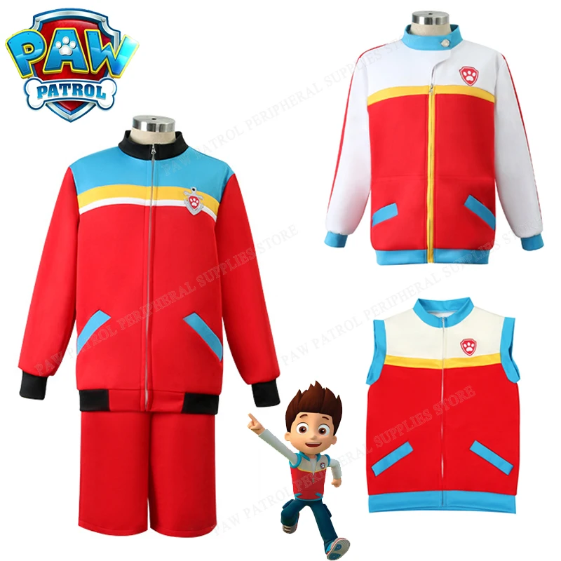 Paw Patrol Ryder Vest Anime Jacket Creative Cosplay Abbigliamento Cartoon Figure Giochi Di Ruolo Vestiti Per Bambini Regalo Di Natale