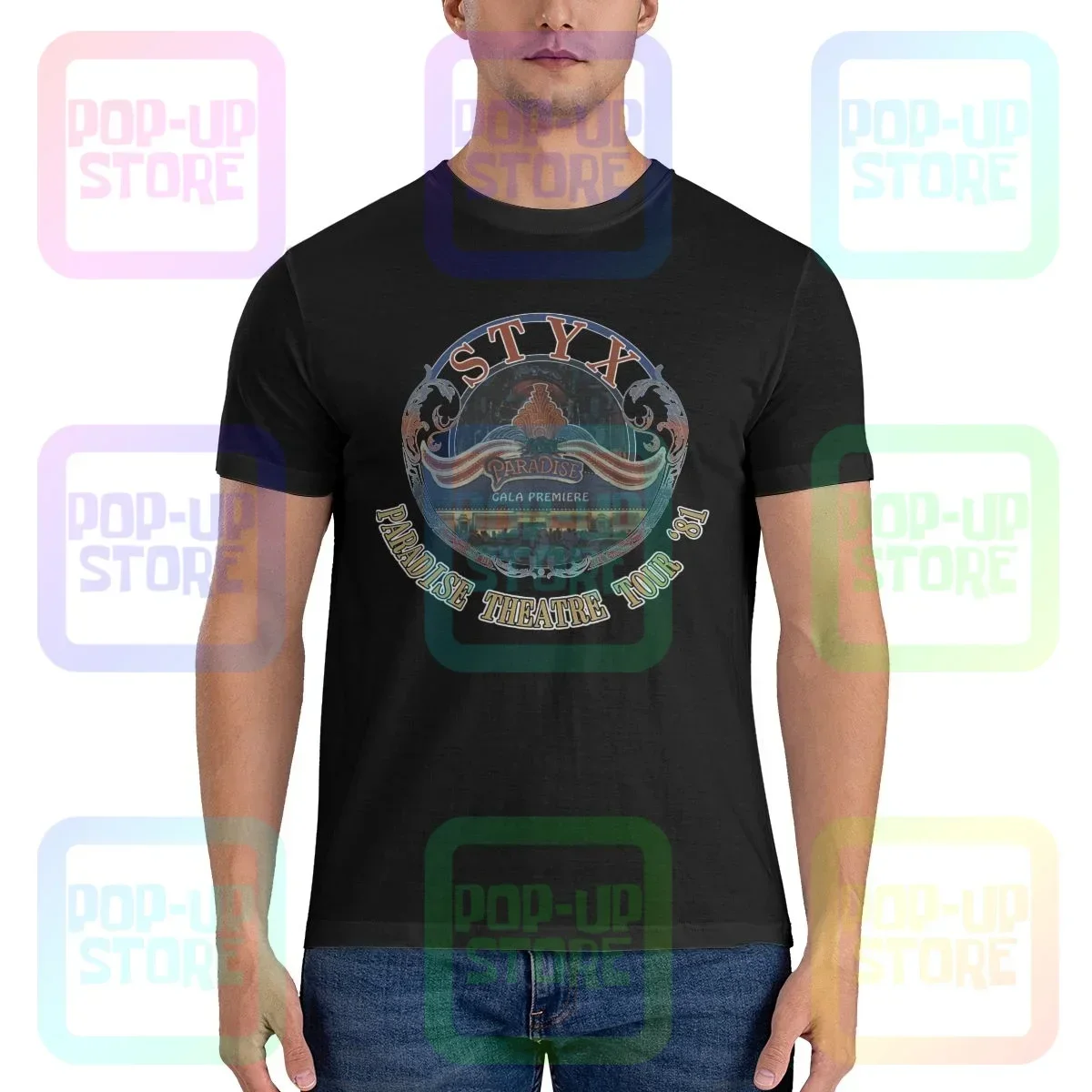Styx Paradise Theatre Tour 81 T-Shirt T-Shirt Best Unisex Natural Hot Selling Tee