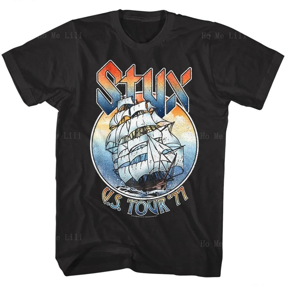 Styx Ship Usa Tour 1977 T-Shirt Oversize Unisex