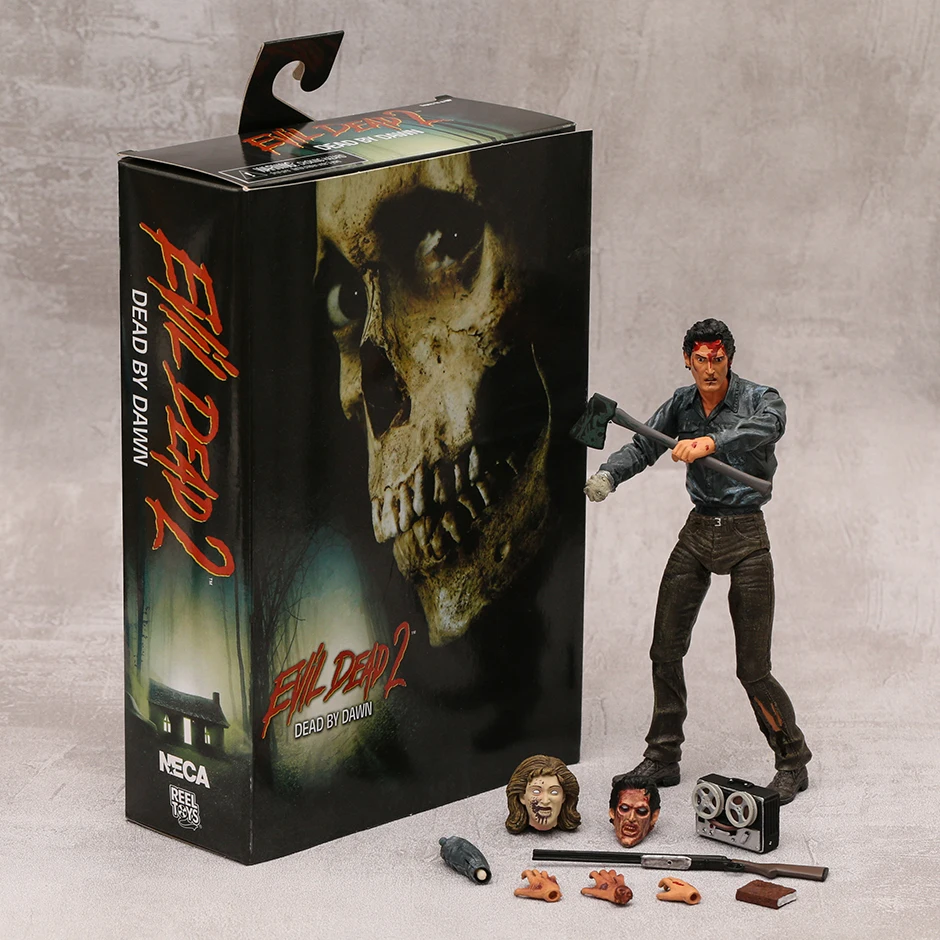 Neca Evil Dead 2 Dead By Dawn Ultimate Ash Action Figurine Modello Da Collezione Giocattolo Halloween Horror Move Figure
