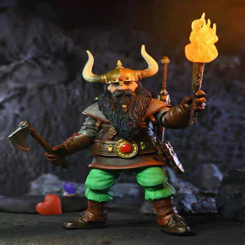 Neca Figure Grimsword Warduke Ultimate Goblin Killer Knight Action Figure Model Toys Joint Mobile Doll Room Ornament