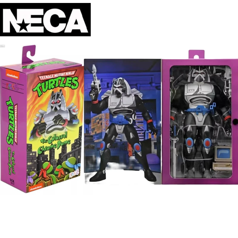 Disponibile Neca Original Teenage Mutant Ninja Turtles 1980 Cartoon Action Figure Ultimate Series Chrome Dome Boys Gift