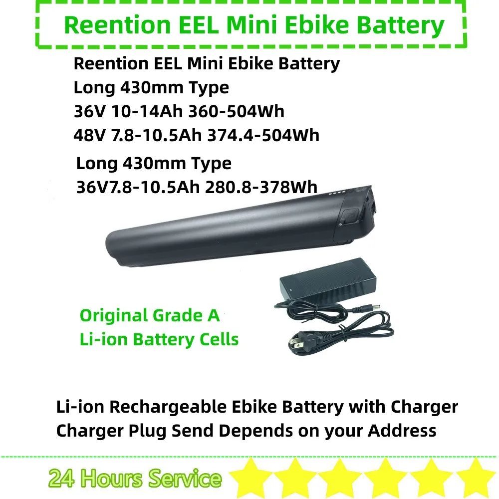 Reention Eel Mini Ebike Batteria 36V 7.8Ah 10Ah 10.4Ah 11.6Ah 12.8Ah 14Ah Per Zendnapp Z810 Telefunken E-Bike Aufsteiger M922
