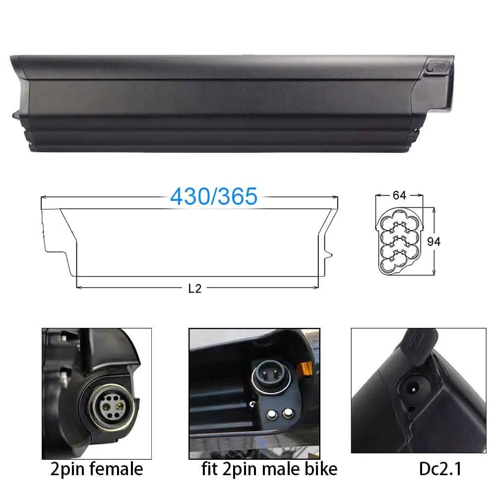 Eel Pro Integrato 48V 36V 17.5Ah 15Ah 48V 12.8Ah 14Ah 630Wh Flx Bike Zen Saral Zendnapp 810 Sostituzione