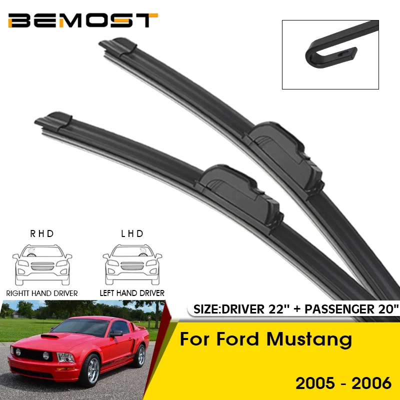 Spazzole Tergicristallo Per Ford Mustang 2005-2006 Spazzole Per Parabrezza Parabrezza Anteriore 22 "+ 20" Accessori Per Auto