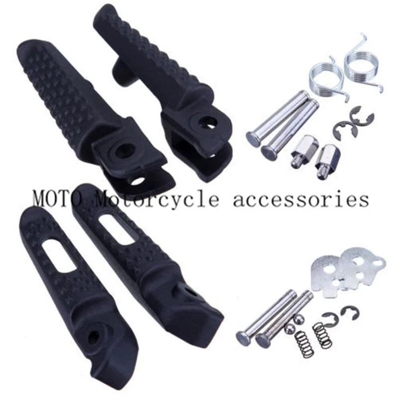 Pedane Anteriori E Posteriori Moto Nere Poggiapiedi Per Honda Cbr 600 Rr 2003 2004 2005 2006 Cbr 1000 Rr 2004-2011