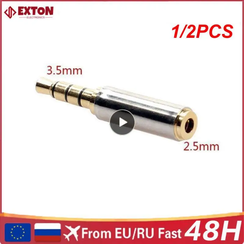 1/2 Pz Plug And Play Connettore 3.5Mm Interfaccia 2.5Mm Argento 3.5Mm Interfaccia Connettore 2.5Mm Processo Di Placcatura In Oro Facile Da Usare