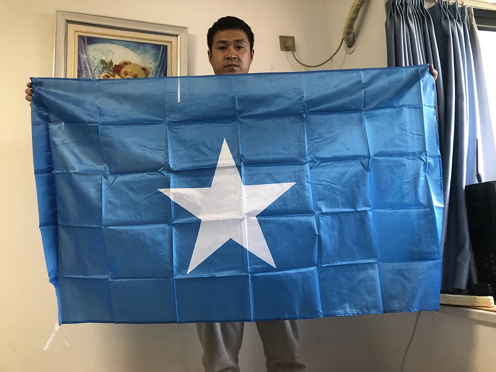 Bandiera Del Cielo Bandiera Della Somalia 3Ft X 5Ft Bandiera Nazionale Della Somalia 90X150Cm Banner Appeso In Poliestere Decorazione Domestica Per In