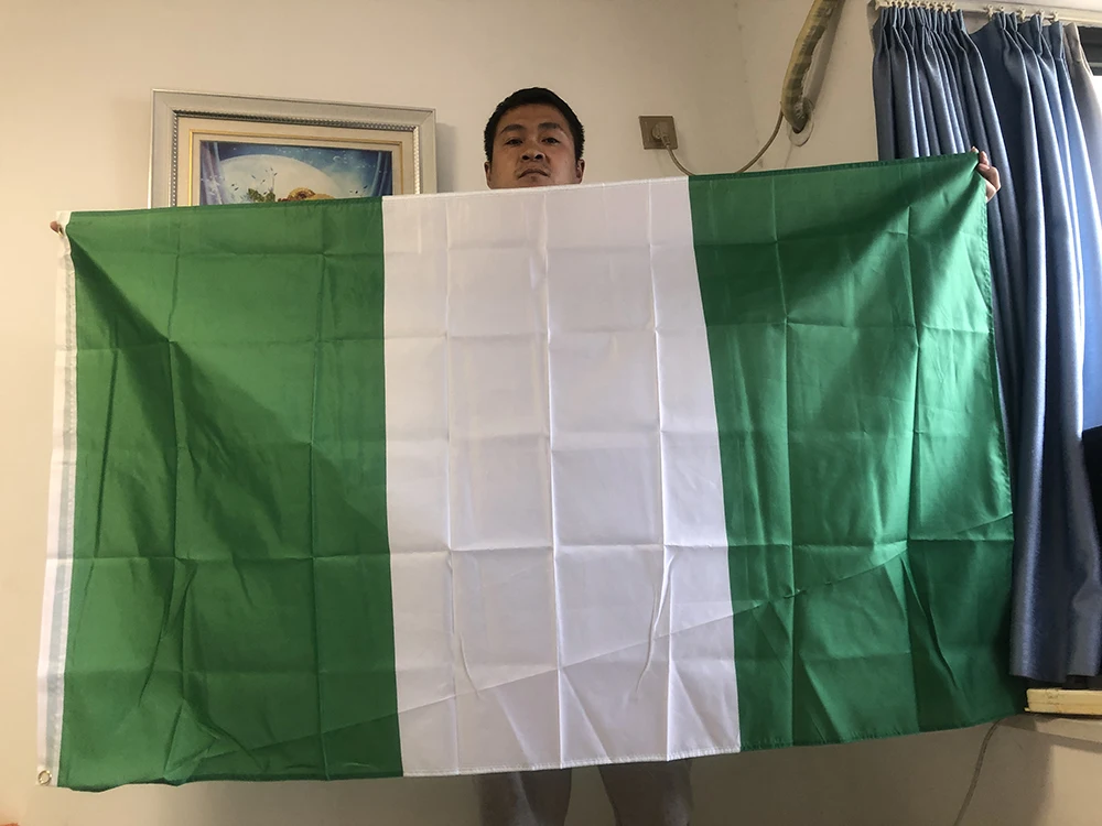 Bandiera Del Cielo Spedizione Gratuita Bandiera Nazionale Della Nigeria 90X150Cm Bandiera Verde Bianca Nga Ng Nigeria Per La Decorazione Domestica All