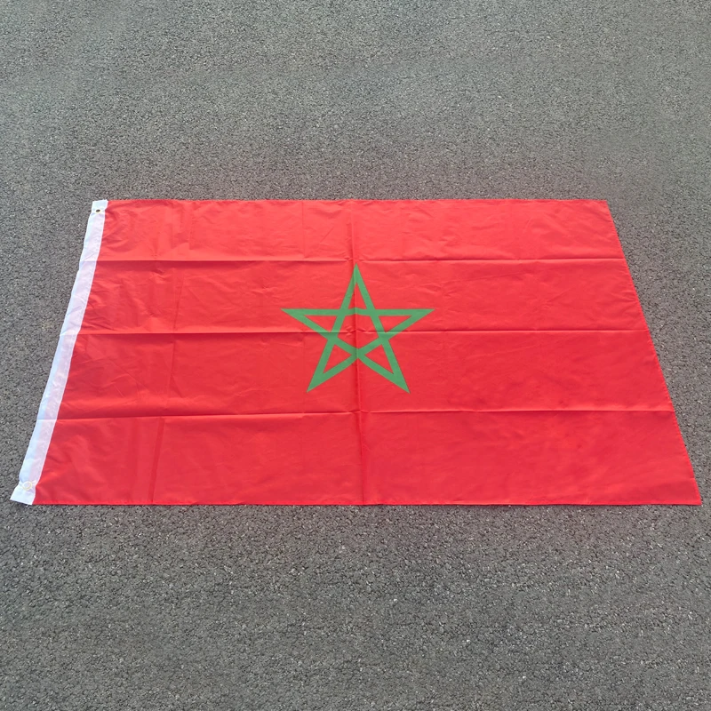 Aerlxemrbrae 90*150Cm Bandiera Del Marocco Ma Mar The Kingdom Of Poliestere Stampa Maro Marocchino Marocco Banner