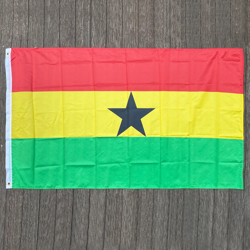 Bandiera Xvggdg Ghana 150X90Cm Bandiere Nazionali In Poliestere Banner Bandiera Super-Poly Ghana