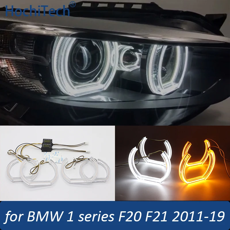 Cristallo Di Ghiaccio Dtm M4 Stile Led Angel Eyes Halo Anelli Luce Del Giorno Per Bmw 2 Serie F22 F23 14-18 218I 220I 228I 230I 218D 220D 225D