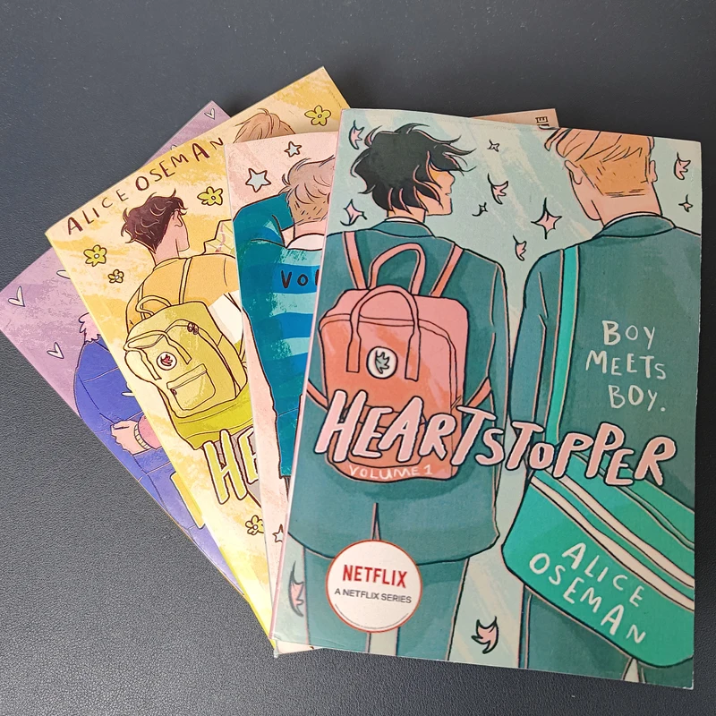 Heartstopper Series Volume 1/2/3/4 Libri Da Leggere Di Alice Oseman Heartstopper Libri In Inglese Spreen Libri 1/2 Pc Selezionabili