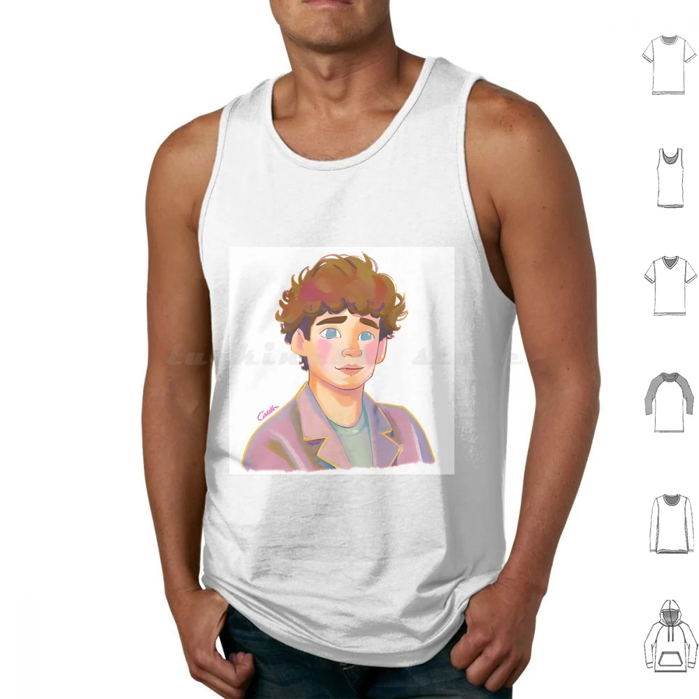 Heartstopper Charlie Spring Canotte Stampa Cotton Heartstopper Charlie Spring Heartstopper Netflix Heartstopper