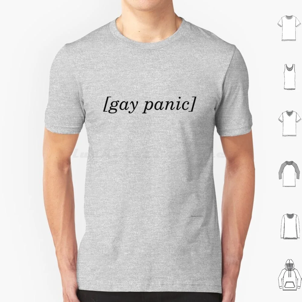 [Panic] Maglietta A Contrasto Leggero 6Xl Cotton Cool Tee Pride Gsrm Gsm Alice Oseman Bisessuale Trans Bi Heartstopper Queer Panic