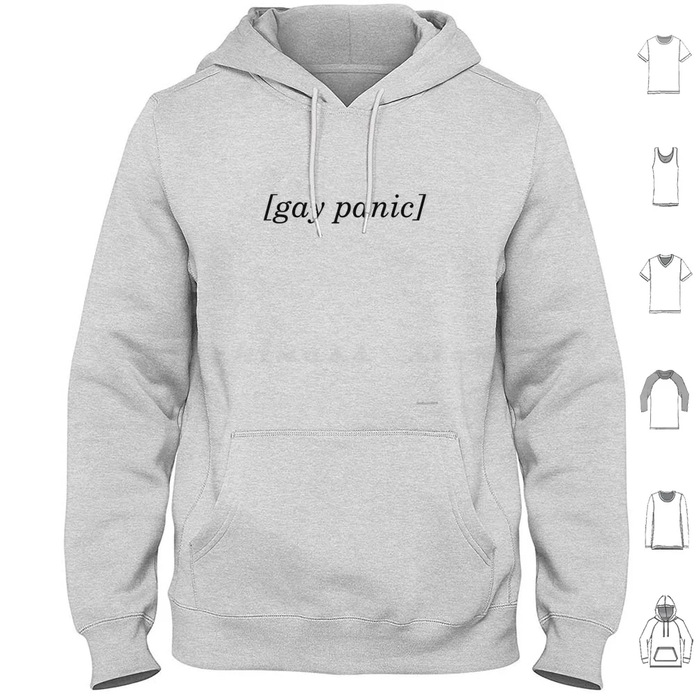 [Panic] Felpe Con Cappuccio A Contrasto Leggero Manica Lunga Pride Gsrm Gsm Alice Oseman Bisessuale Trans Bi Heartstopper Queer Panic