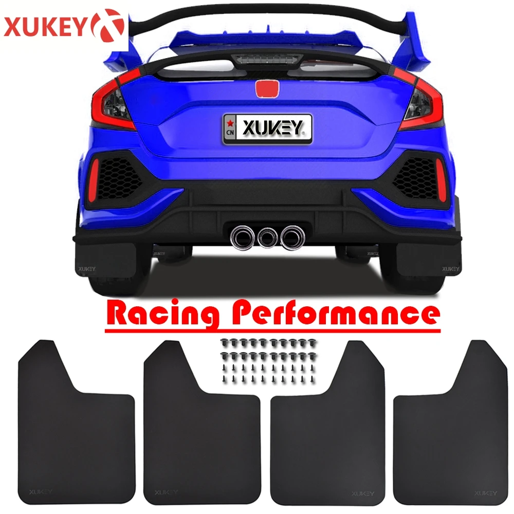 Sport Car Auto Rally/Corsa/Larghezza Anteriore Posteriore Mud Flaps Splash Guards Flap Parafango Allargare Corpo Kit Paraspruzzi 15 "X 11.5" Di Fissag