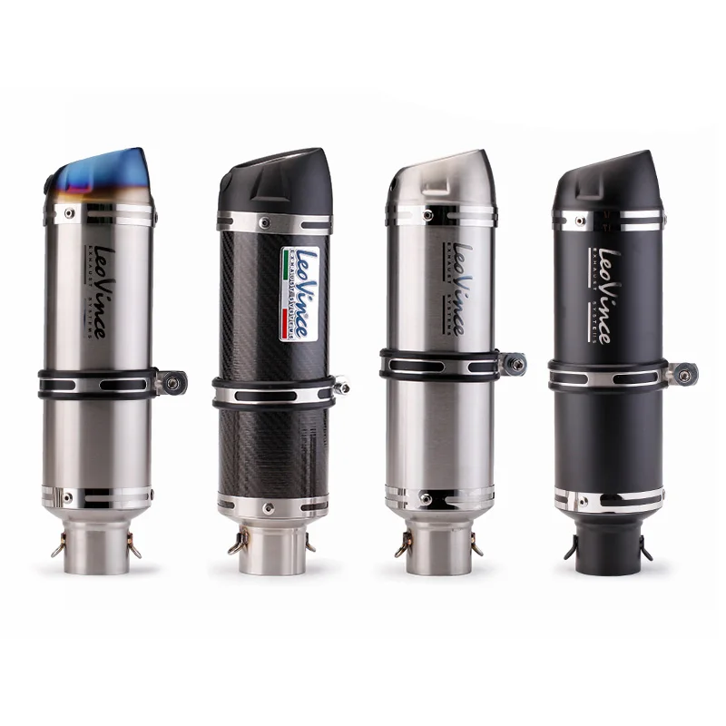 Ingresso Lato Sinistro E Destro 51Mm Silenziatore Di Scarico Moto Leovince Moto Motocross Fuga Moto Db Killer Silenziatore
