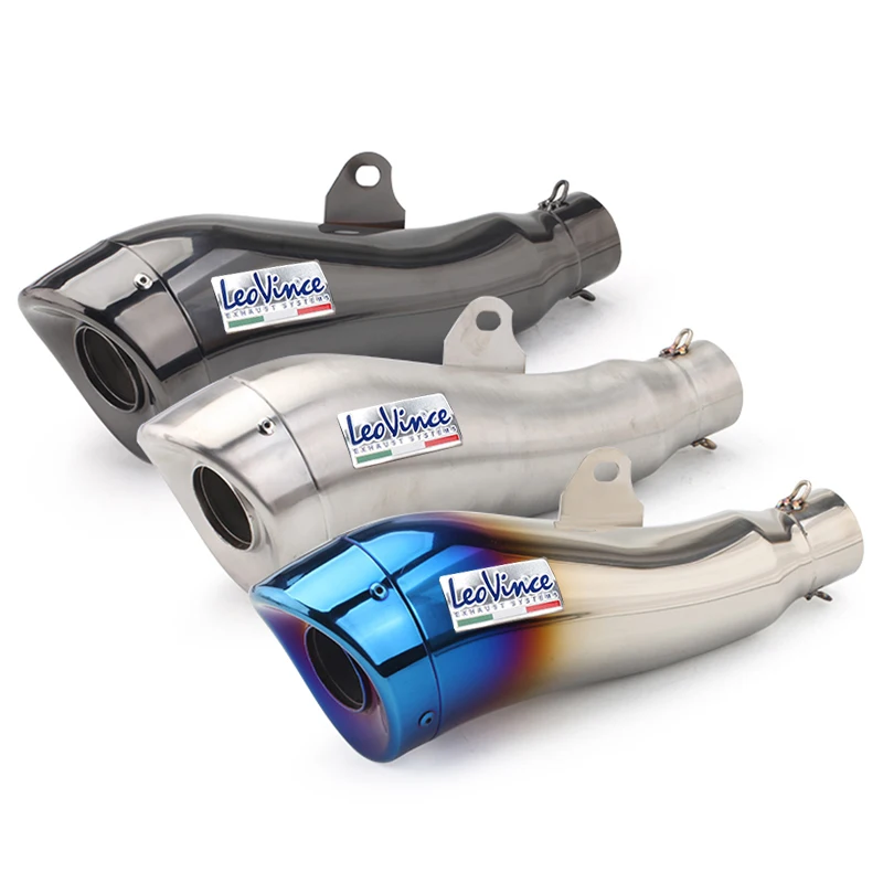 Silenziatore Di Scarico Universale Leovince Modificato Per Moto Gp Db Killer Escape Slip On Per Yzf R1 R3 R6 Fz1 Fz8 Cbr500 Xj6 Mt07 Mt09