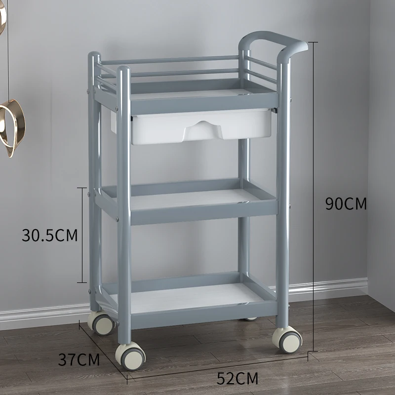 Utility Beauty Salon Trolley Parrucchiere Spa Medical Rolling Salon Trolley Manicure Carrello Attrezzi Salon Furniture Bl50St