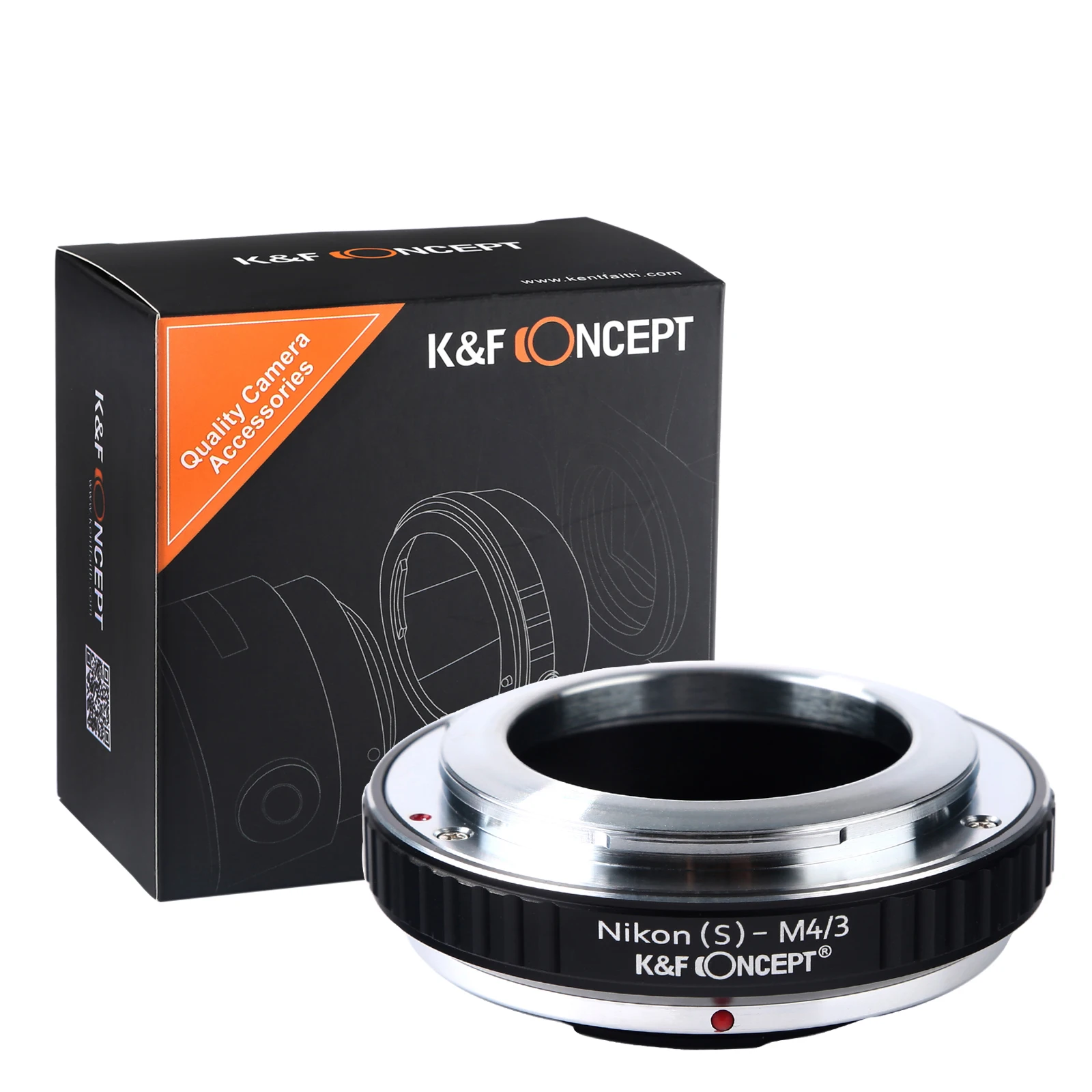 Adattatore Per Obiettivo K & F Concept Per Obiettivo Nikon S Mount A Micro 4/3 Mft Bmpcc Om-D G3 Gh2 Gh4 E-M5 E-M10