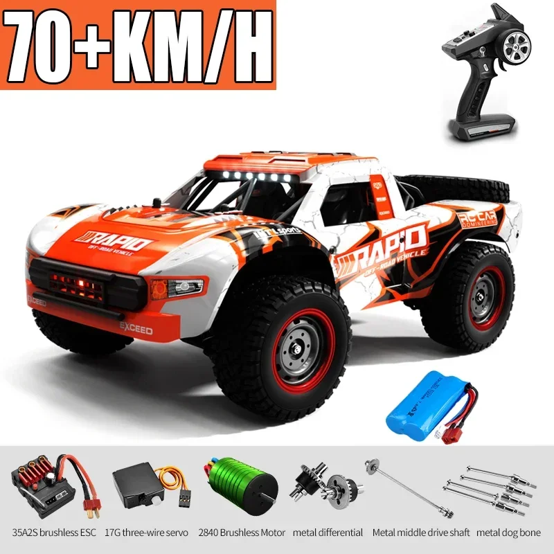 Rc Car Off Road 4X4 50 Km/H O 75 Km/H Motore Brushless Ad Alta Velocità Monster Truck 1/16 Desert/Snow Racing Drift Cars Giocattoli Per Ragazzi