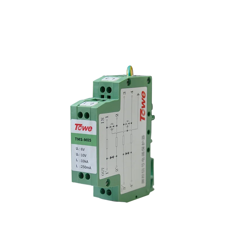 1Pc Towe Signal & Data Surge Protection Device Spd Rs485 Rs232 Rs422 Thunder Lightn Arrester 10Ka Din Rail Mount Surge Protector