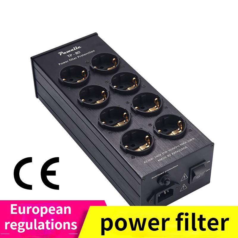 Pawalle Tp80 Audio Noise Ac Power Filter Power Conditioner Power Purifier Protezione Contro Le Sovratensioni Con Presa Eu Ciabatta