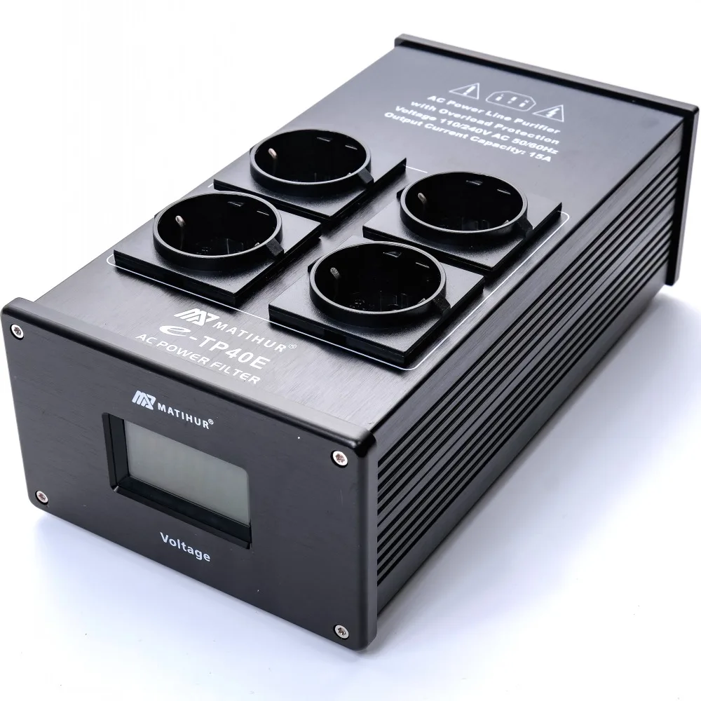 Audio Noise Ac Power Filter Power Conditioner Power Purifier Protezione Contro Le Sovratensioni Con Prese Eu Ciabatta Mathur E-Tp40E