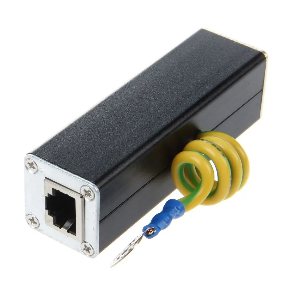 Semoic Rj45 Plug Ethernet Network Surge Protector Thunder Arrester 100Mhz