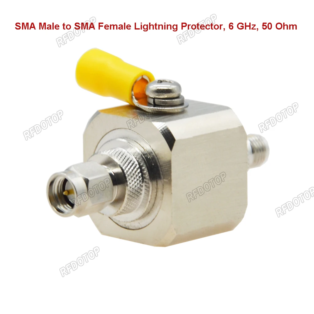 Parafulmine Coassiale Tipo Sma Sma Maschio A Sma Femmina 6Ghz 50 Ohm Parafulmine Con Scaricatore Di Sovratensione Tubo Gas 90V
