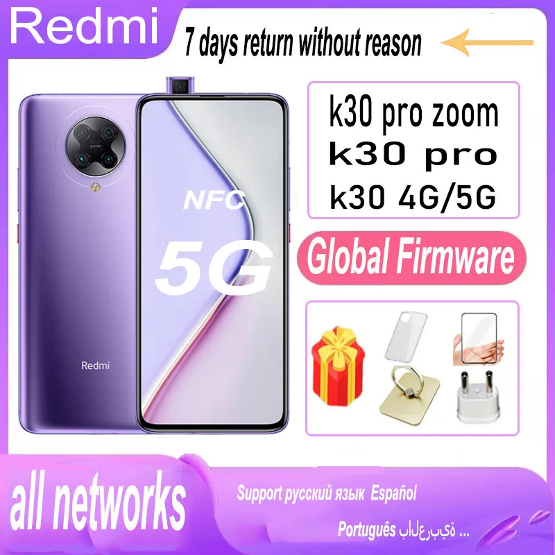 Xiaomi Redmi K30 Pro Zoom K30 Pro 5G Nfc K30 4G K30 5G Originale Celular 8G 256G Versione Globale Smart Phone All Netcom