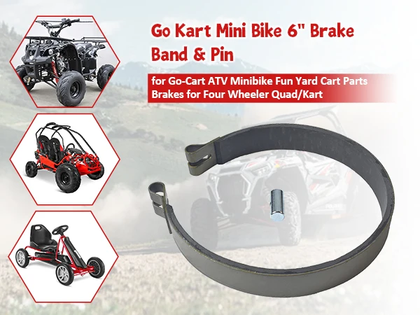 Fascia Freno 6 ''Con Kit Perno Per Atv Minibike Go-Cart