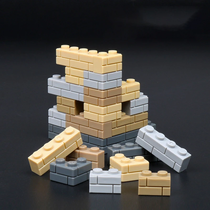 60 Pz/Lotto Fai Da Te Mattone Speciale 1X4 Con Mattoni In Muratura Profilo Casa City Wall Moc 15533 Building Blocks Costruzione Giocattoli Per Bambini