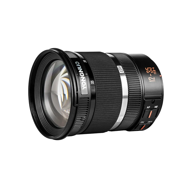 Yongnuo Yn12-35Mm F2.8-4M Obiettivo Zoom Standard Macro Switch Grandangolare M4/3 Mount Per Fotocamera Panasonic Olympus