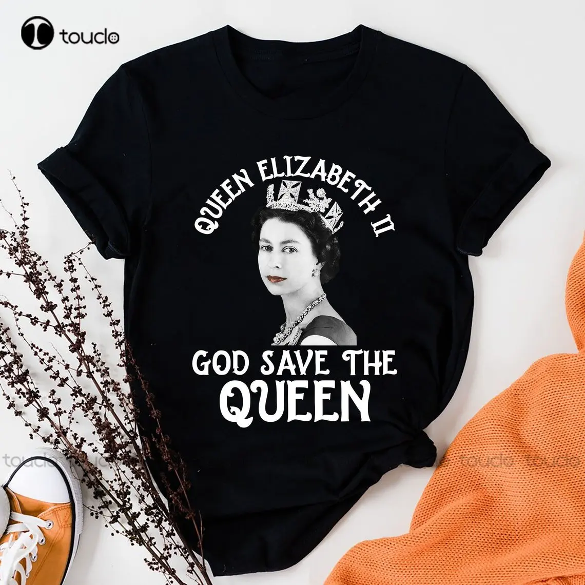 Elizabeth Ii Queen God Save The Queen Shirt, Rip Elizabeth Queen 1926-2022 Shirt, Maglietta Commemorativa Rip Queen Shirt Xs-5Xl
